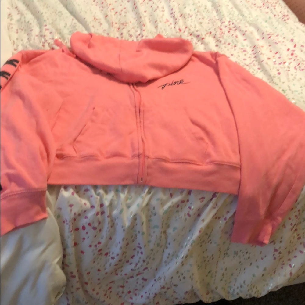 PINK crop sweatshirt